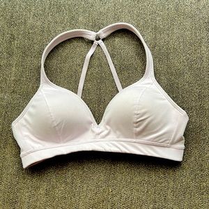Athleta medium sports bra in very light pink